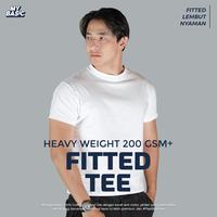 Kaos Fitted Tee Heavyweight 200 GSM Pria