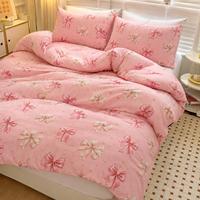 Sprei Set Motif Pink Floral King Size